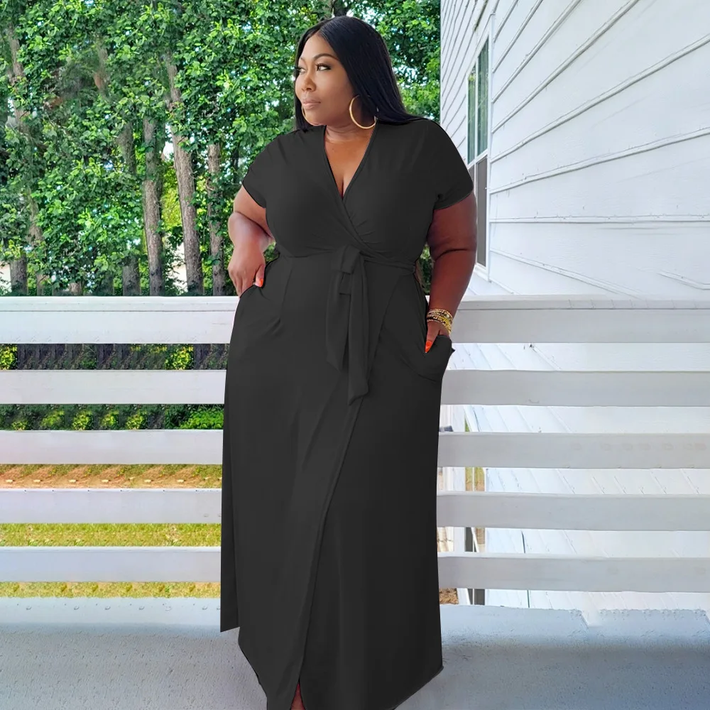 Long Dress Clothes Obese People 