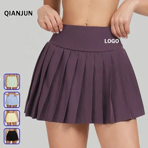 Pleated High Waist Gym Wholesale Sportswear Fitness Custom Workout Yoga Plus Size Tennis Skirts for Women