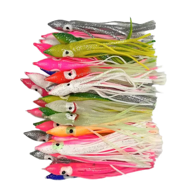 100pcs fishing lures Fly Kit with Tackle Box  Hand-Tied Flies for All Waters  Nextbait DORISEA 100pcs/bag 5cm-15cm Soft Silicone