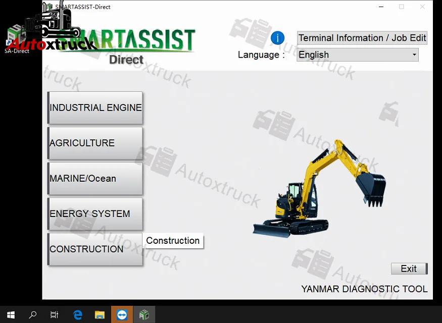Excavator Tractor Diesel Engine For Yanmar (yedst) Diagnostic Tool