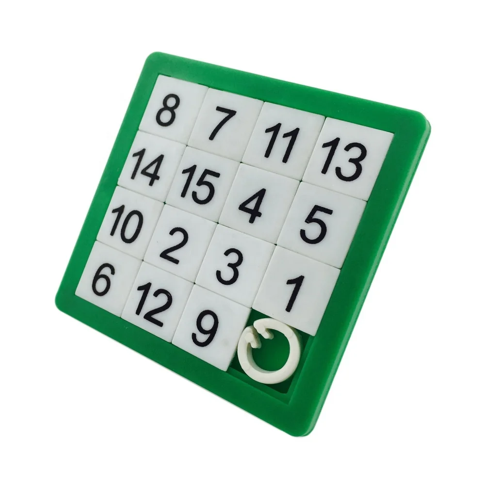 Rompecabezas deslizante de plástico para niños, juguete educativo  personalizado con números inteligentes