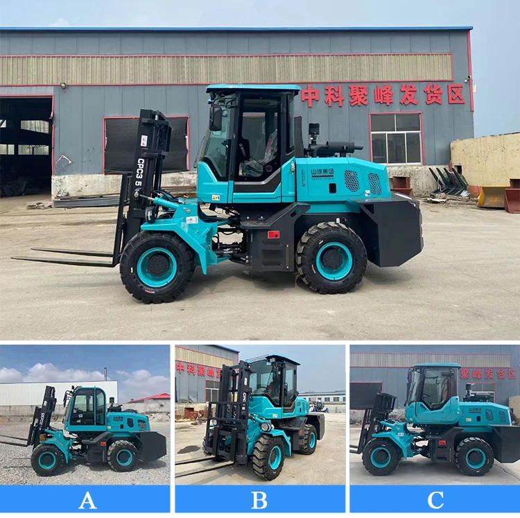 All Terrain Off-Road Forklift 4wd 3.5 Ton Rough Terrain Forklift supplier