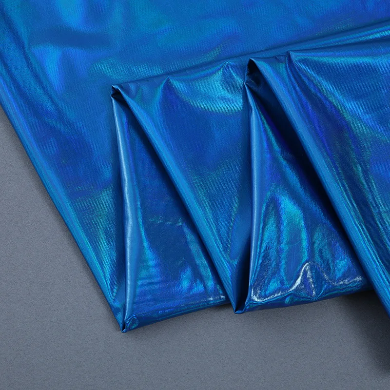 Wingtex Free Sample Shiny Holographic Reflective Polyester Spandex
