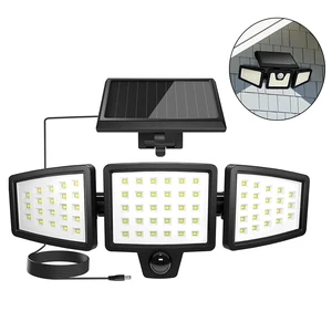 Vertak 12W Outdoor Solar Light for Wall 1200lm Solar Light Wall Light with 270 Degree Detecting Angle