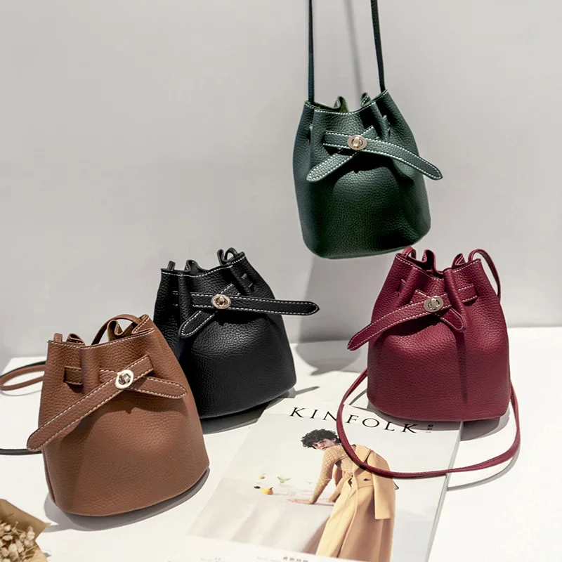 2023 High Quality PU Leather Women‘s Handbags Fashion Big Bucket Bags  Famous Brand Designer Large Capacity Female Shoulder Bag