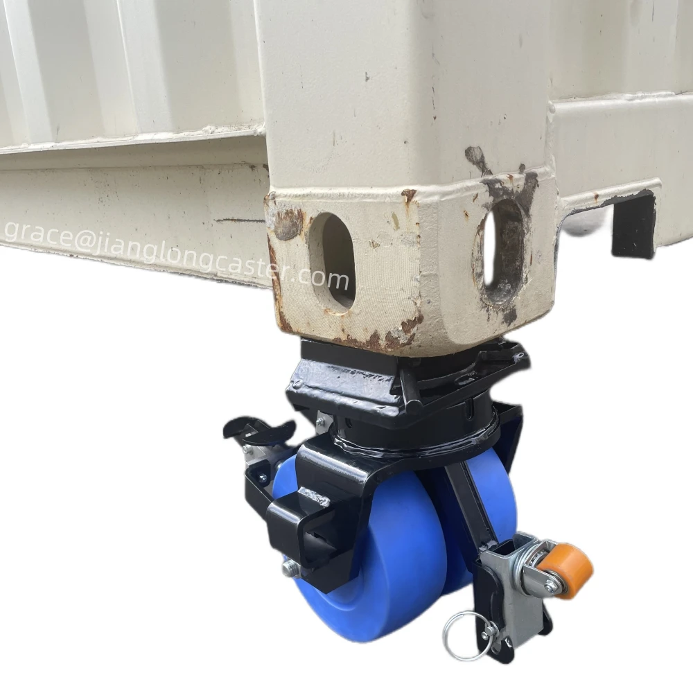 5000KG Load Capacity Shipping Container Castors with Wheels for Rough Terrain