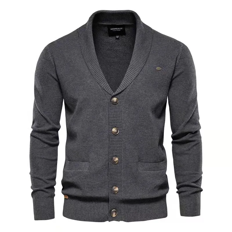 JL-12015 High Quality New Fashion Knit Sweater Men Designer Sweaters Winter Button up Cardigan Sweater Men