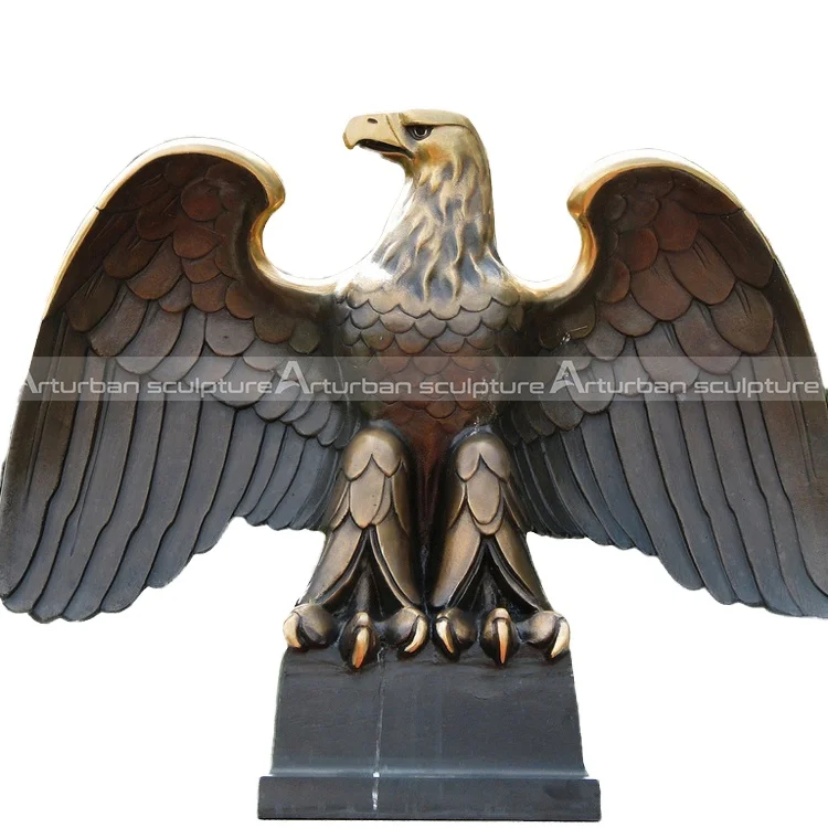Bald eagle outdoor decor art bronze animal bird sculpture eagle statue