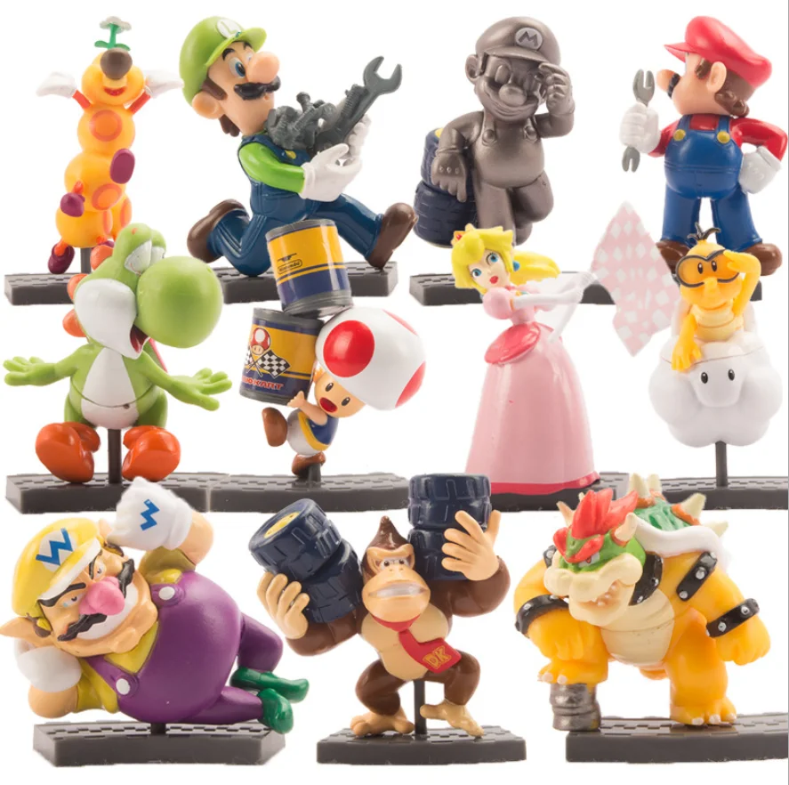 New Coming Real 11pcs Per Set 5-9cm Pvc Anime Cartoon Figuras Mario Bros  Action Figure With Blind Box For Gifts - Buy Mario Bros Action Figure With  Blind Box,Pvc Anime Cartoon Figuras