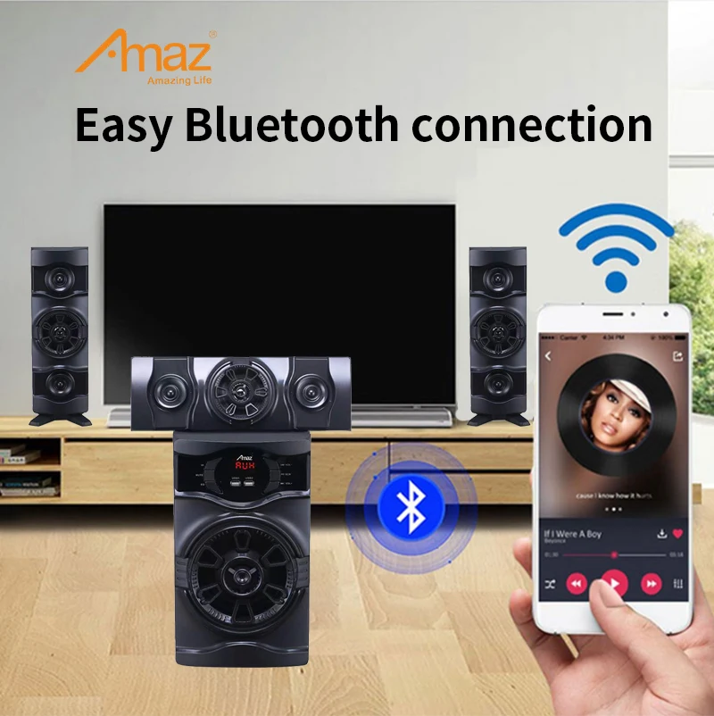 Chinese Factory 3.1 Channel Multimedia Speaker Heavy Bass Stereo Speaker
