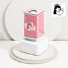 Sello cuadrado para planificador de ventana estilo Ins blanco - rojo - ¡wow!