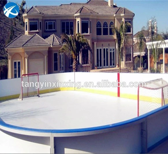 Synthetic Ice Rink Smooth Sheet Eco-Friendly PE HDPE UHMWPE for Plastic Artificial Ice Skating Rinks 15-20mm CNC Cutting