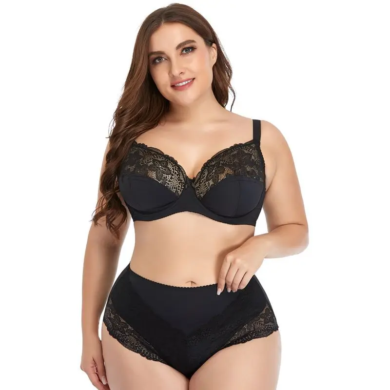 Women Bra Wired Lace Plus Size Baju Dalam Wanita Berwayar