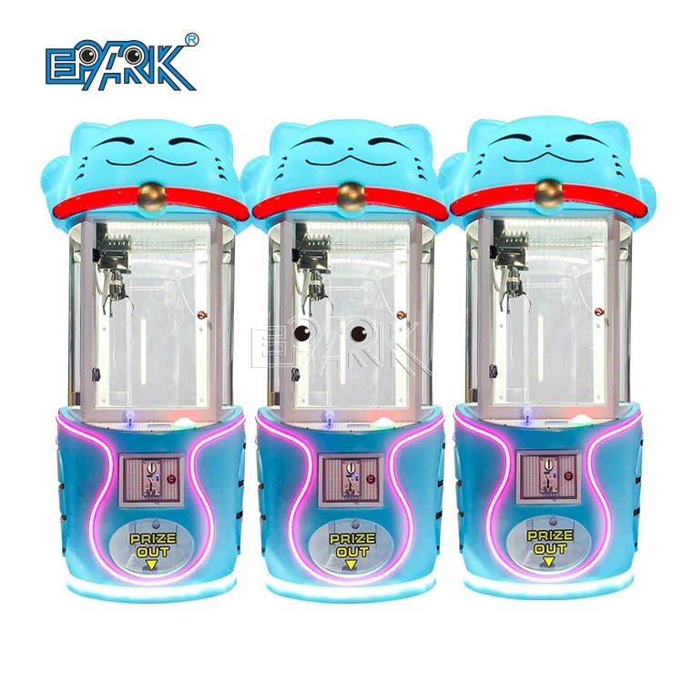 Coin Operated Plush Toy Vending Machine Claw Crane Game Cute Cat Claw Machine