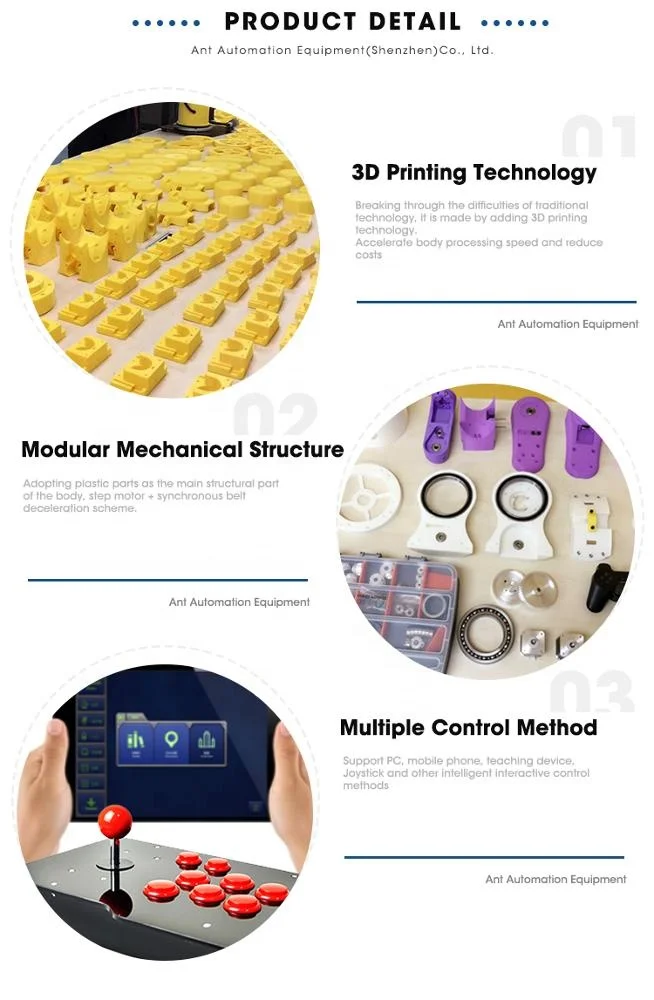 Humanoid Bionic Robot Arm 6 Axis 3D Printed Educational Toy OEM