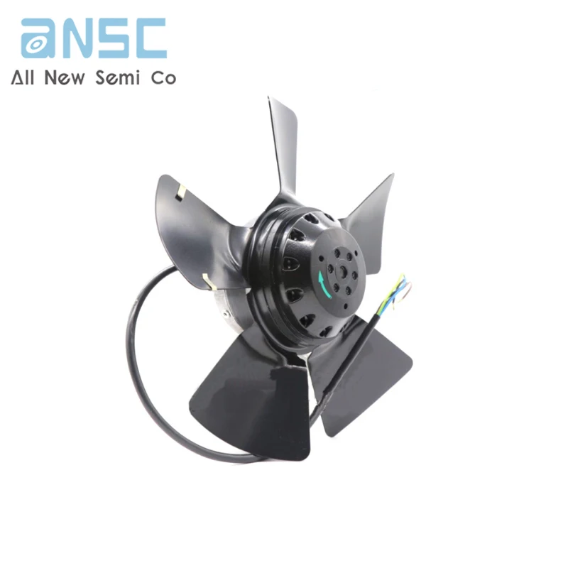 Original Axial fan A2D250-AA26-51 400V 125W Heating furnace fan 250MM external rotor axial flow fan