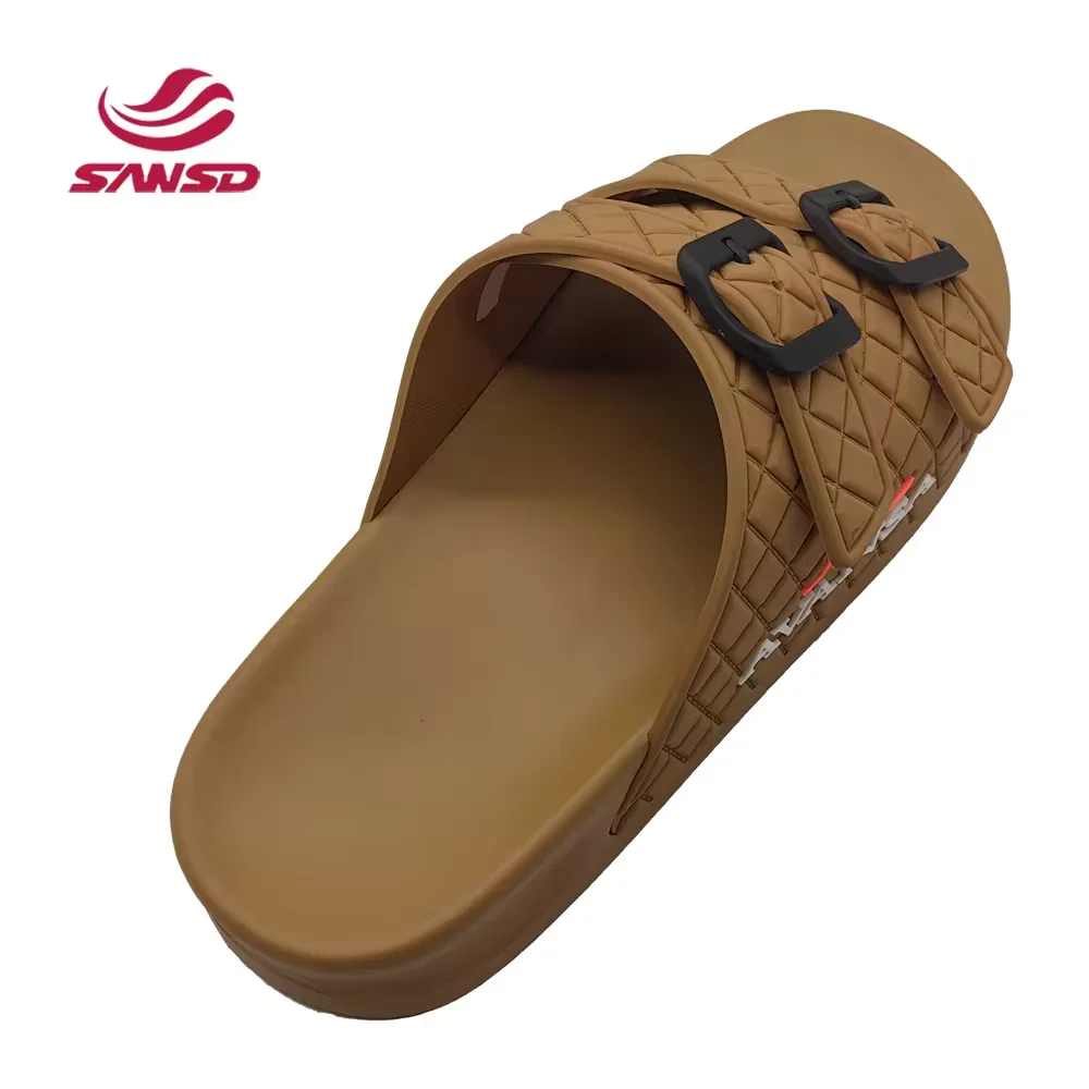 New Designer OEM Logo Men Slippers Brand Pain Blank Slide Sandal EVA Sliders Custom Made Summer Beach Rubber Slipper for Unisex