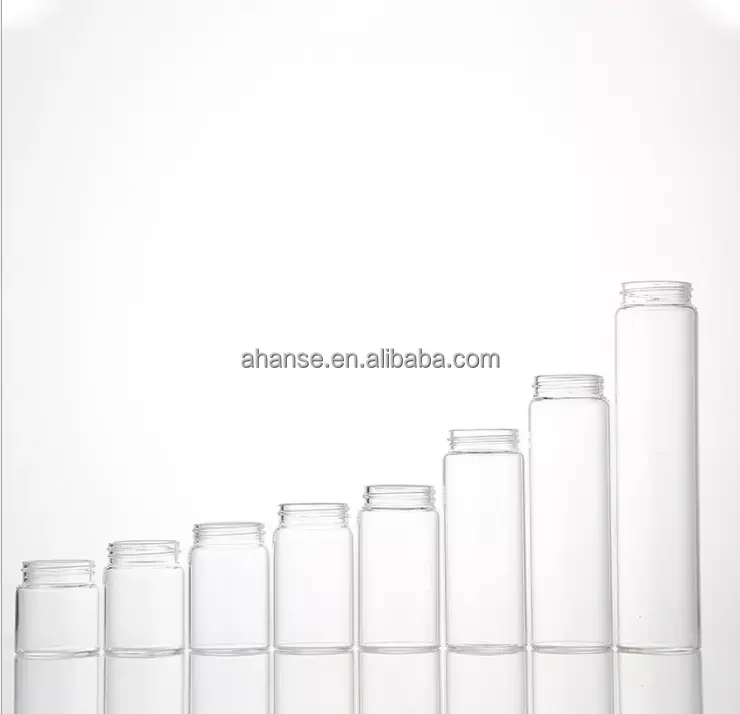 Ahanse Custom Logo 150ml 250ml Pharmacy Pharmaceutical Glass Vitamin Capsule Container Pill Gummies Bottle Packaging