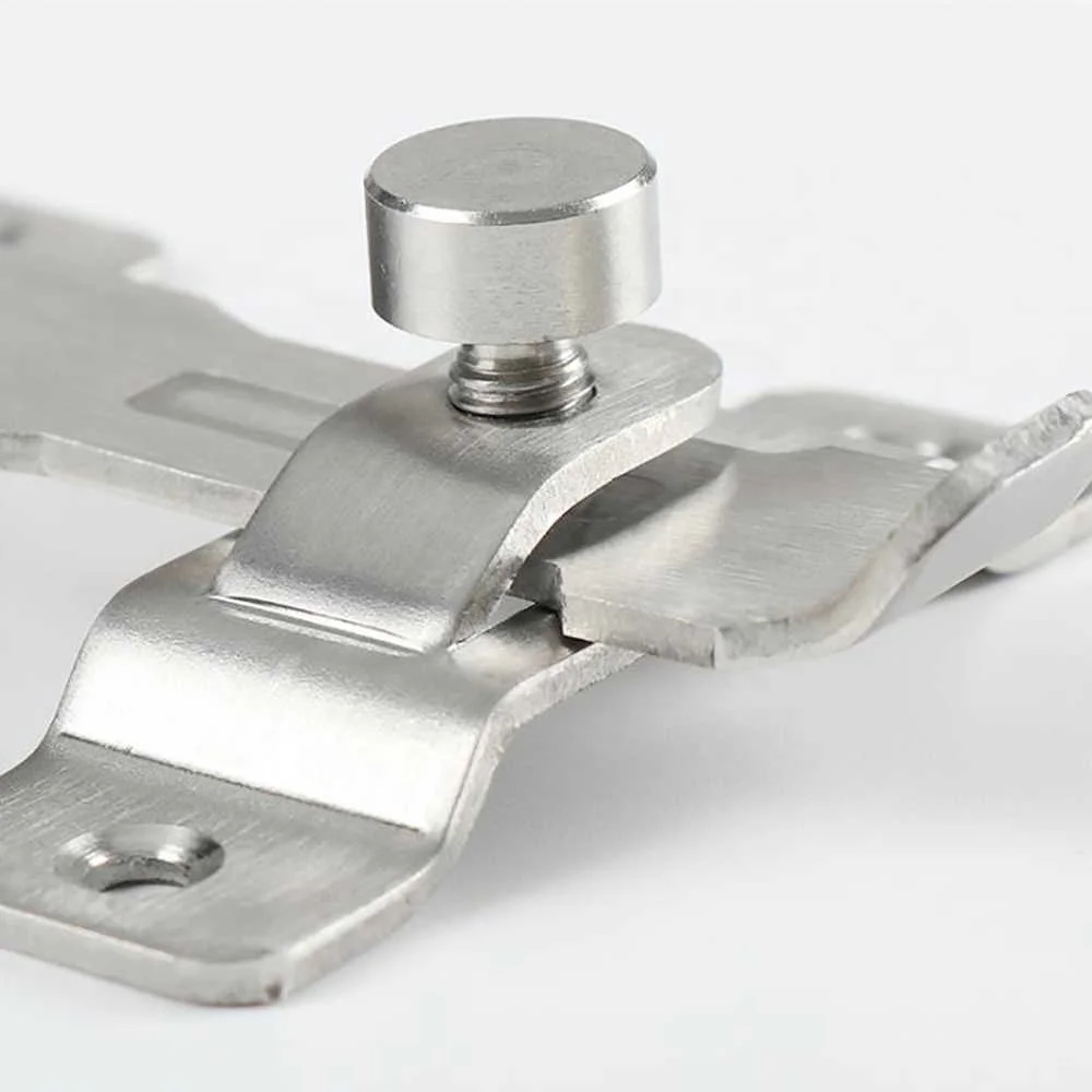 Guard Latch Bolt With Screws Sliding Window Door Lock Handle Stainless Steel Door Latch Home Safety Chain Door Home Hardware