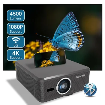 SUNYS LCD WIFI Android 9.0 4K 1080P Full HD Video Projector Auto Focus Beamer Smart Home TV Theater Cinema LED