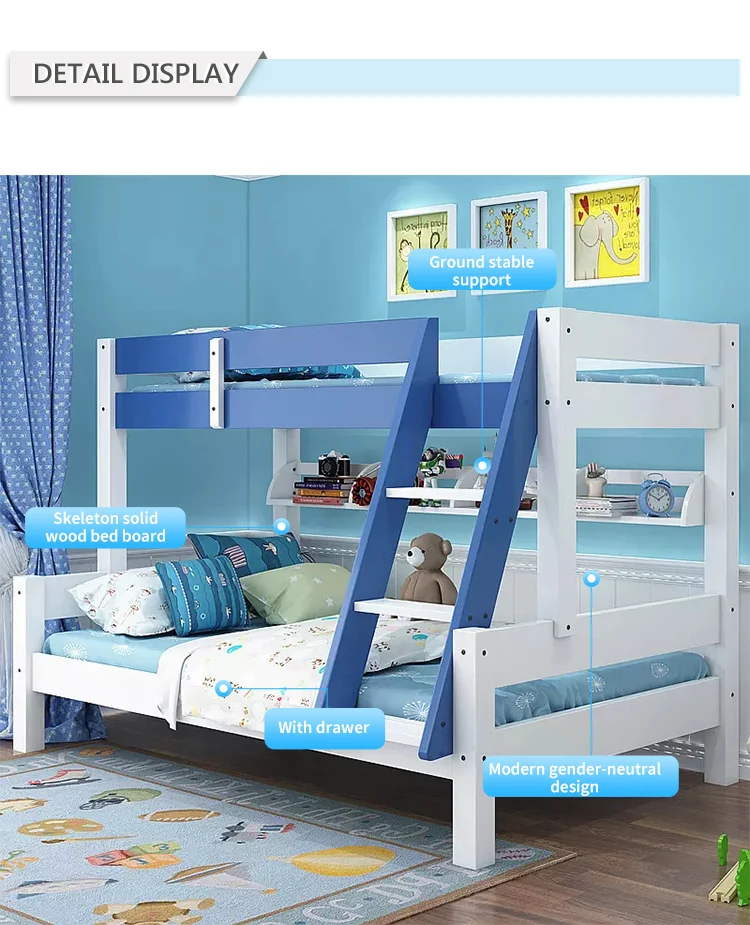 Kids Wooden Cot Crib Child Bed Room Furnitures Set Bedroom Furniture