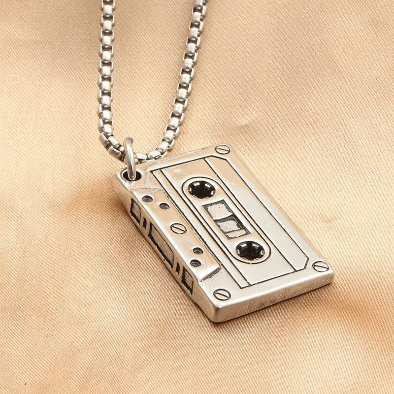 Acrilico Retro 80S 90S Cassetta Magnetica Nastro Portachiavi