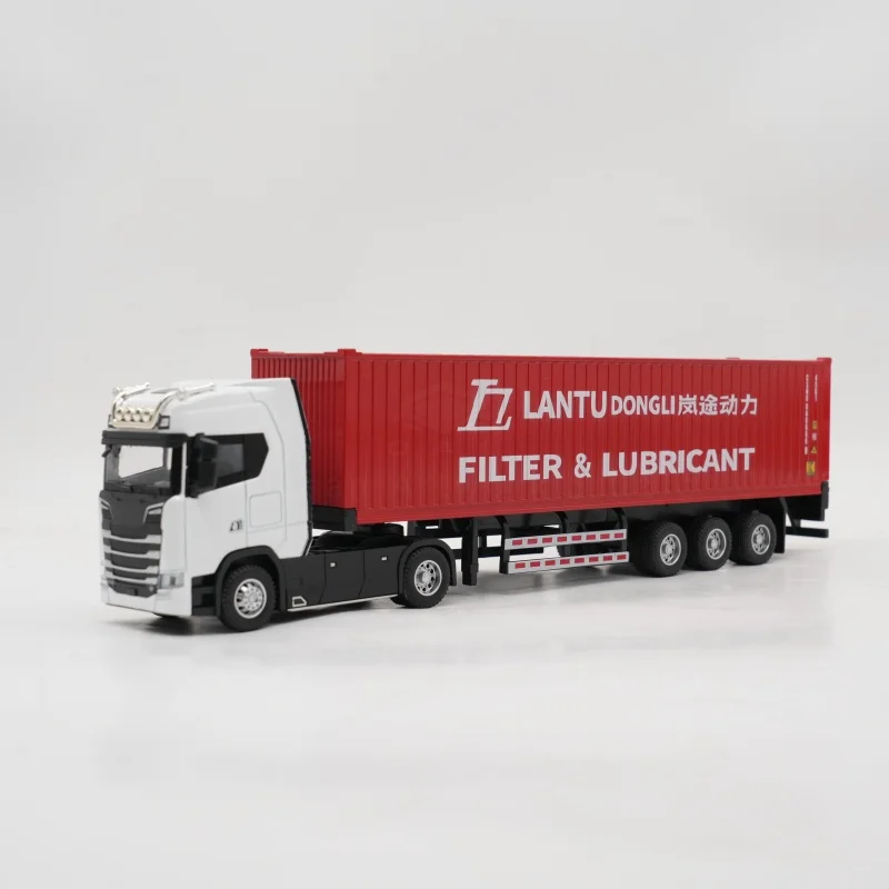 【LAC】Fábrica de modelos de contenedores O.A.S.: regalo promocional para envíos, modelo a escala 1:50 de camión de aleación LTDL