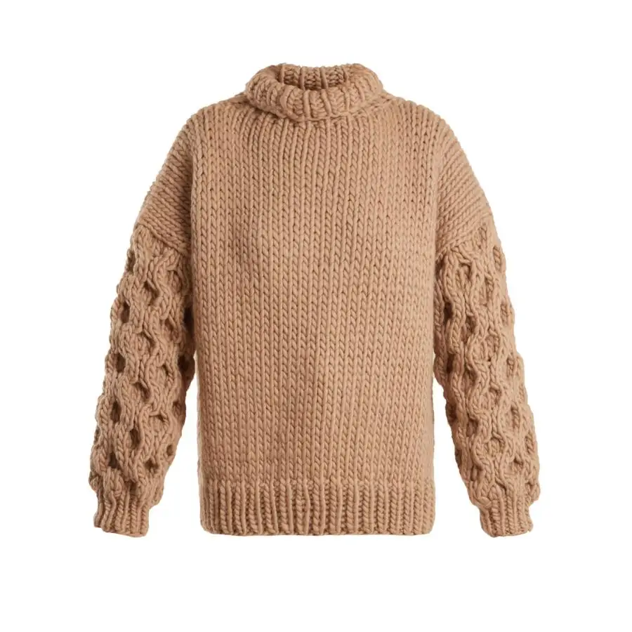 Korean Design Pullover Sweater Multicolour Hand Knitted Sweater Jumper for Women