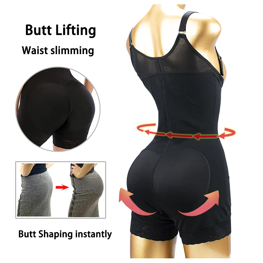 2023 New Arrival Trending 2 Piece Breathable Seamless Tummy Control Faha Bbl Post Partum Body Shaper Waist Girdle Bodysuits