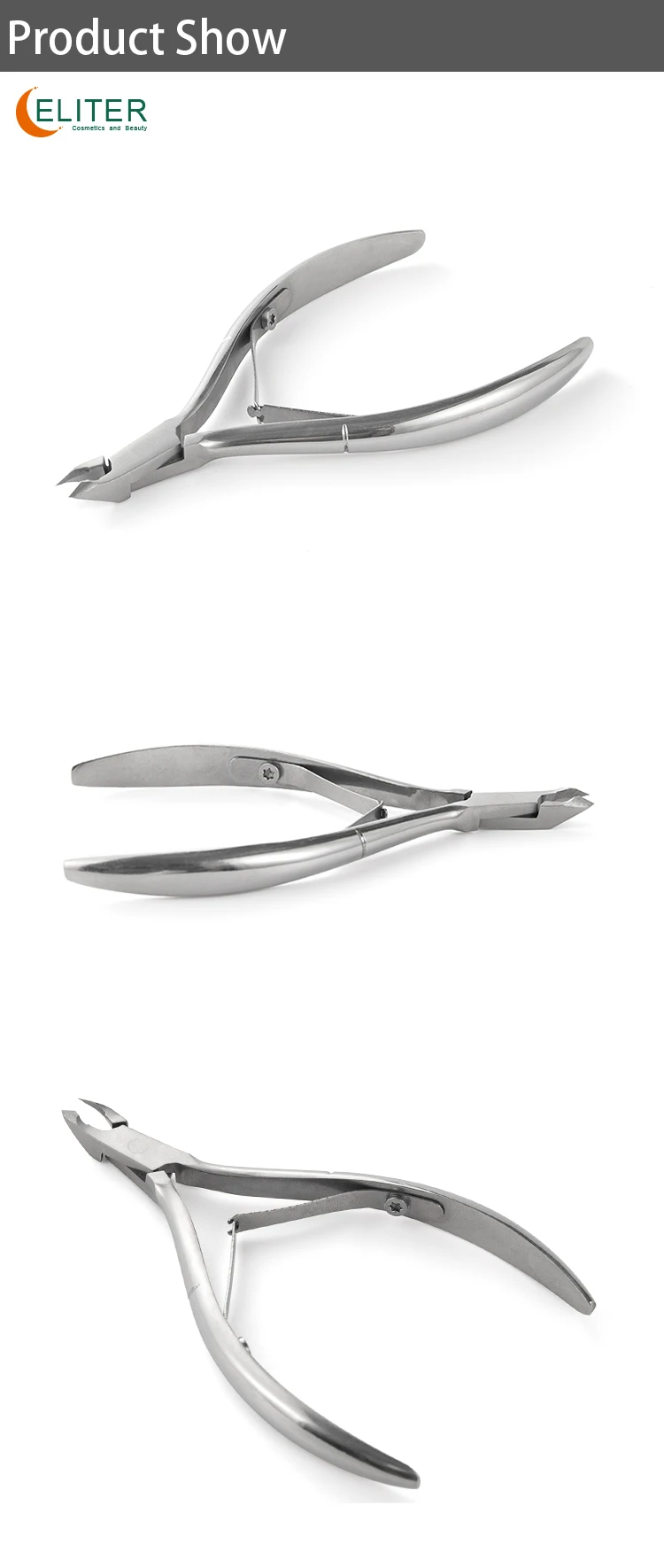 Eliter Hot Sale In Stock Duty Nail And Cuticle Nipper Nail Nippers Kit Low Custom Nail Nipper Sharpening