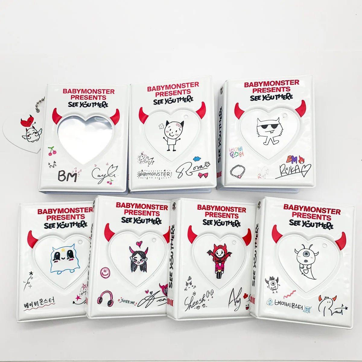 Kpop BABYMONSTER 16Pcs Cards Album Holder - Cute LOMO Card Storage