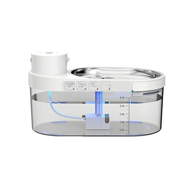 Manufacturer Wholesale High-Capacity Automatic Water Discharge Pet Water Dispenser Wireless Induction Water