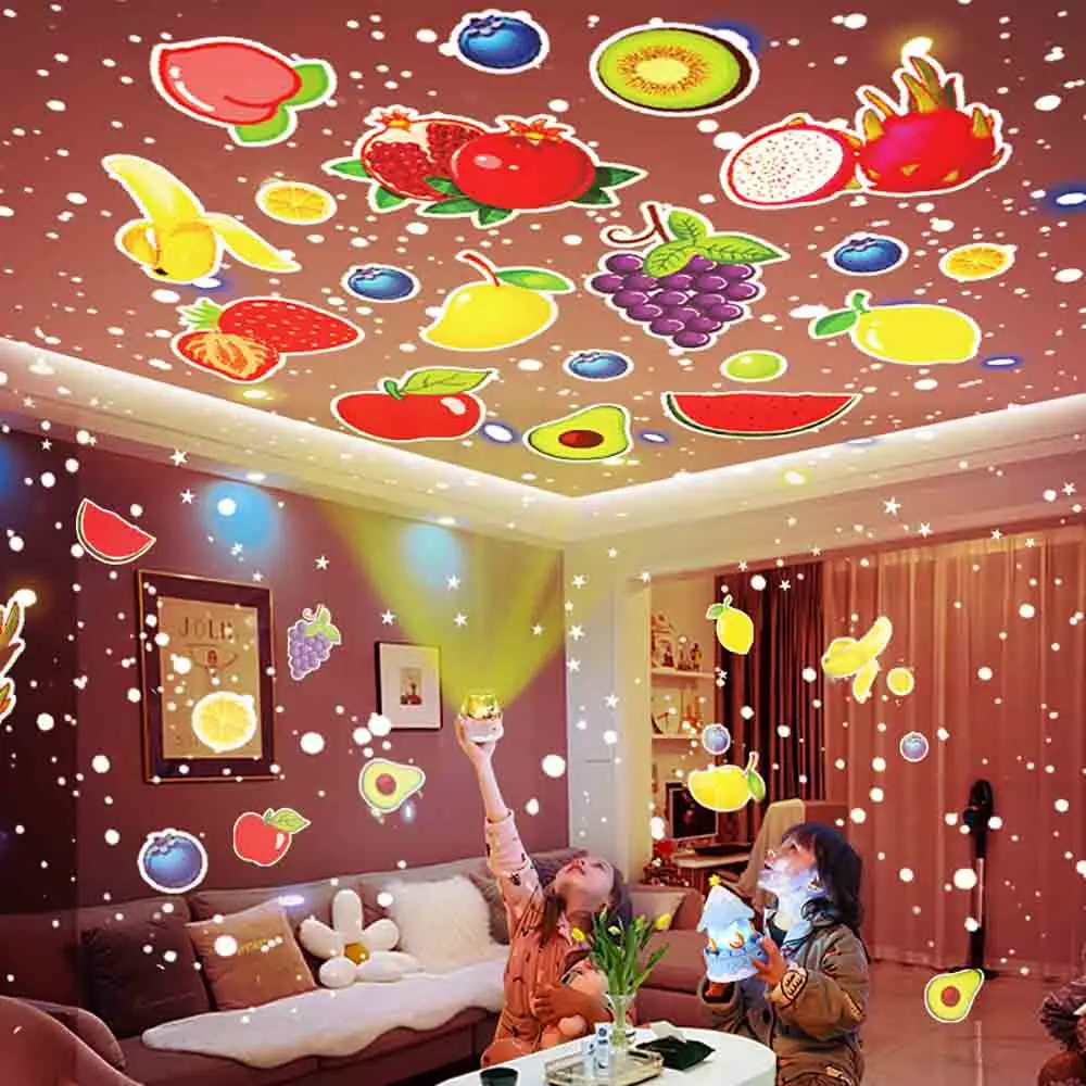 Unicorn Projector Light LED Projector Night Light for Kids 360 Degree Rotation Remote Control Carousel Projector Lamp