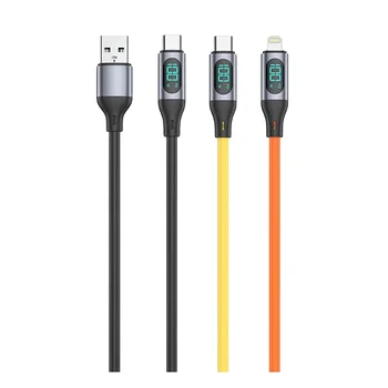 Wholesales Copper Wire Charging Data Cable For iPhone 480Mbps Transfer Cable USB Type C Charging Cable Digital Display