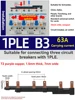 1PLE 63A B3 (Connexion de 3 MCBLE 1P)
