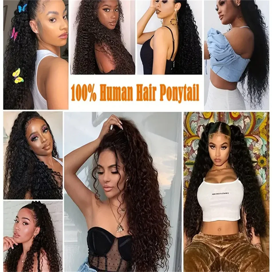 Water Wave Clip In Hair Extensions Natural Black Color Human Hair For Women Brazilian Hair 8-32 Inch Remy_voghion.com