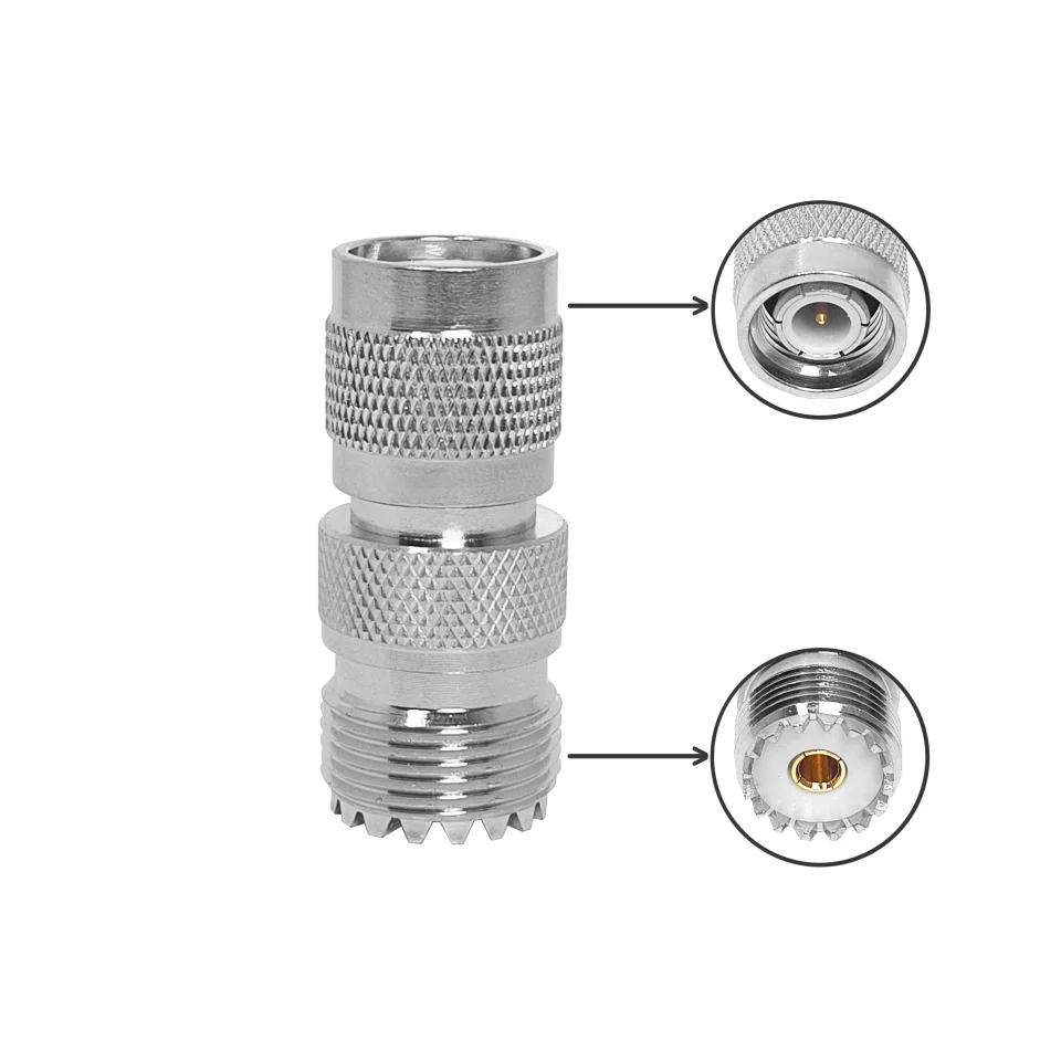 Manufacturer TNC Male Plug to UHF SO239 Female Jack Antenna Connector for Radio RF Coax Coaxial Walkie-talkie Connectors