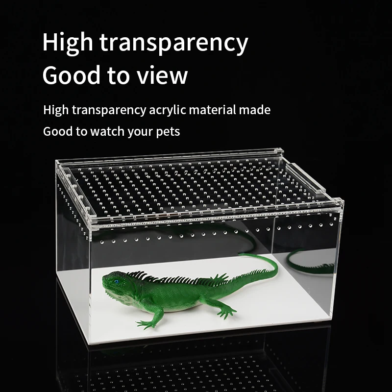 Clear Plastic Reptile Cage Pmma Reptile Display Case Acrylic Reptile ...