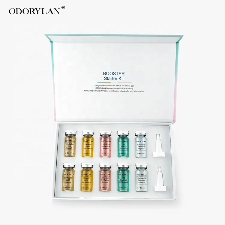 Private Label Stem Cell Ampoule Skin Care Moisturizing Hyaluronic Ampoules Whitening EGF Anti Aging Serum