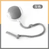 Rolling ball with rope - gray