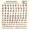 C Dark brown leather