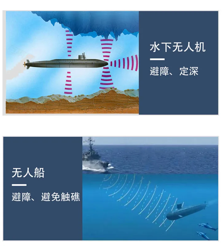 Underwater obstacle avoidance / sonar / mud level meter unmanned ship /ROV/ river sounding underwater ultrasonic ranging sensor