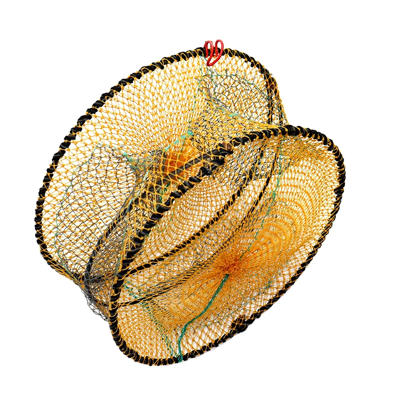 Folding Fishing Cage Galvanized Frame Shrimp Cage Hdpe Small Mesh Cast