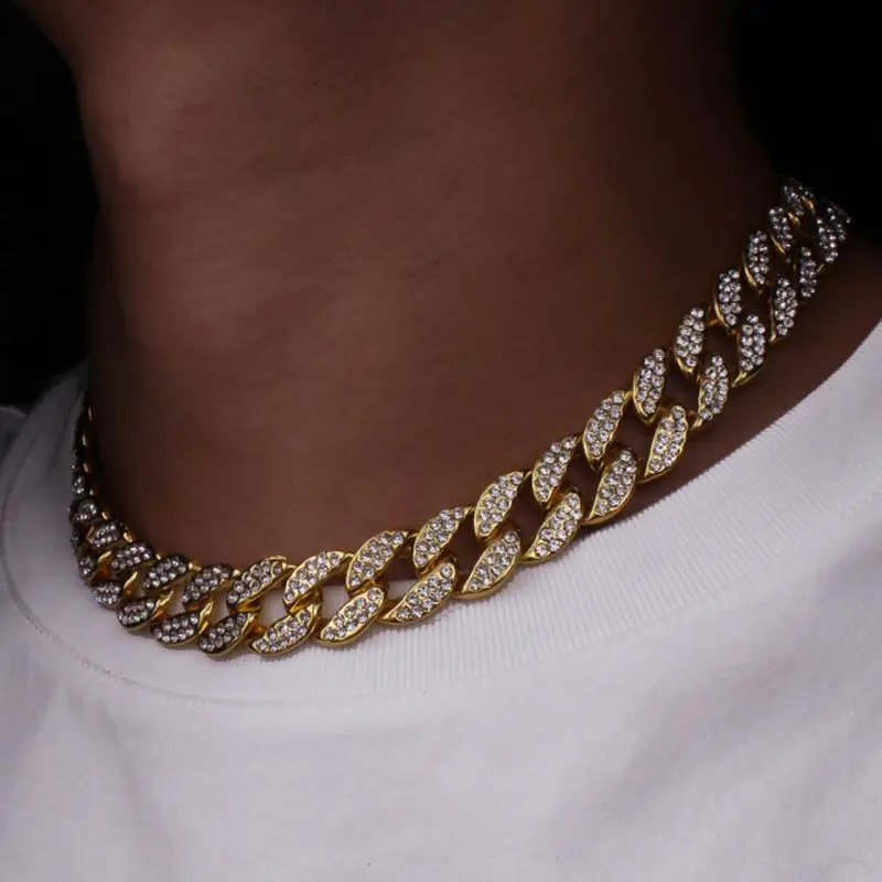 32mm Rose Gold Cuban Chain Ling For 