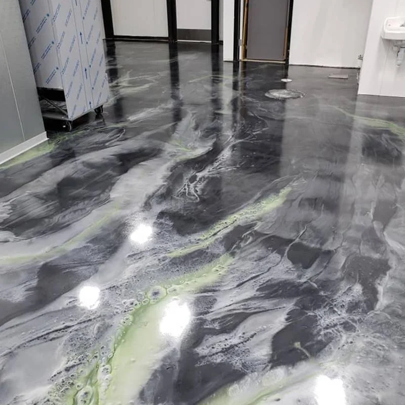 Glow in the Dark Epoxy Floor - 3D Metallic Flooring Painting