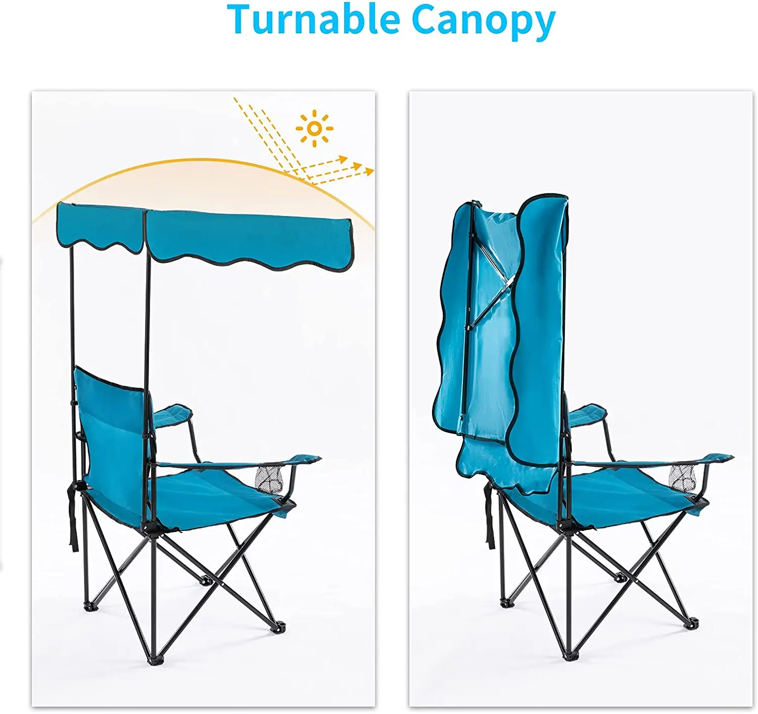 Chaise De Camping Pliable KUNANG | Légère, Compacte Pour Randonnée, Pêche, Plage | Tissu Oxford 600D Résistant