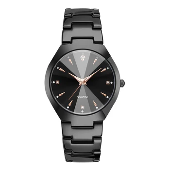 Hot Selling Waterproof Couple watch Calendar Stainless Steel Wristwatch Titan Men Unisex lady hand watch with Date