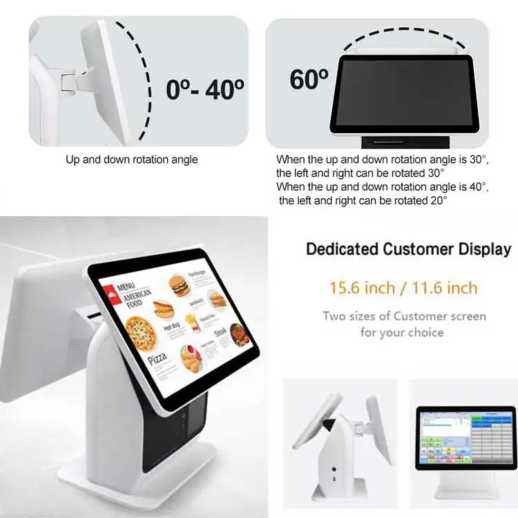 All in One Windows POS Machine with Printer - 15.6 Inch Touch Screen