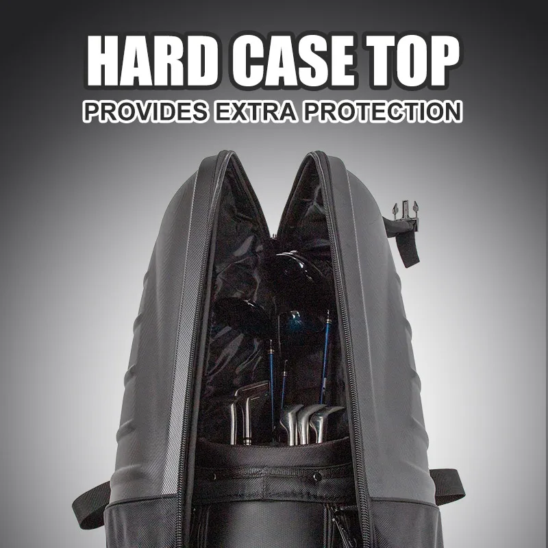 Durable Outdoor Golf Bag Padded Travel Cover with Wheels