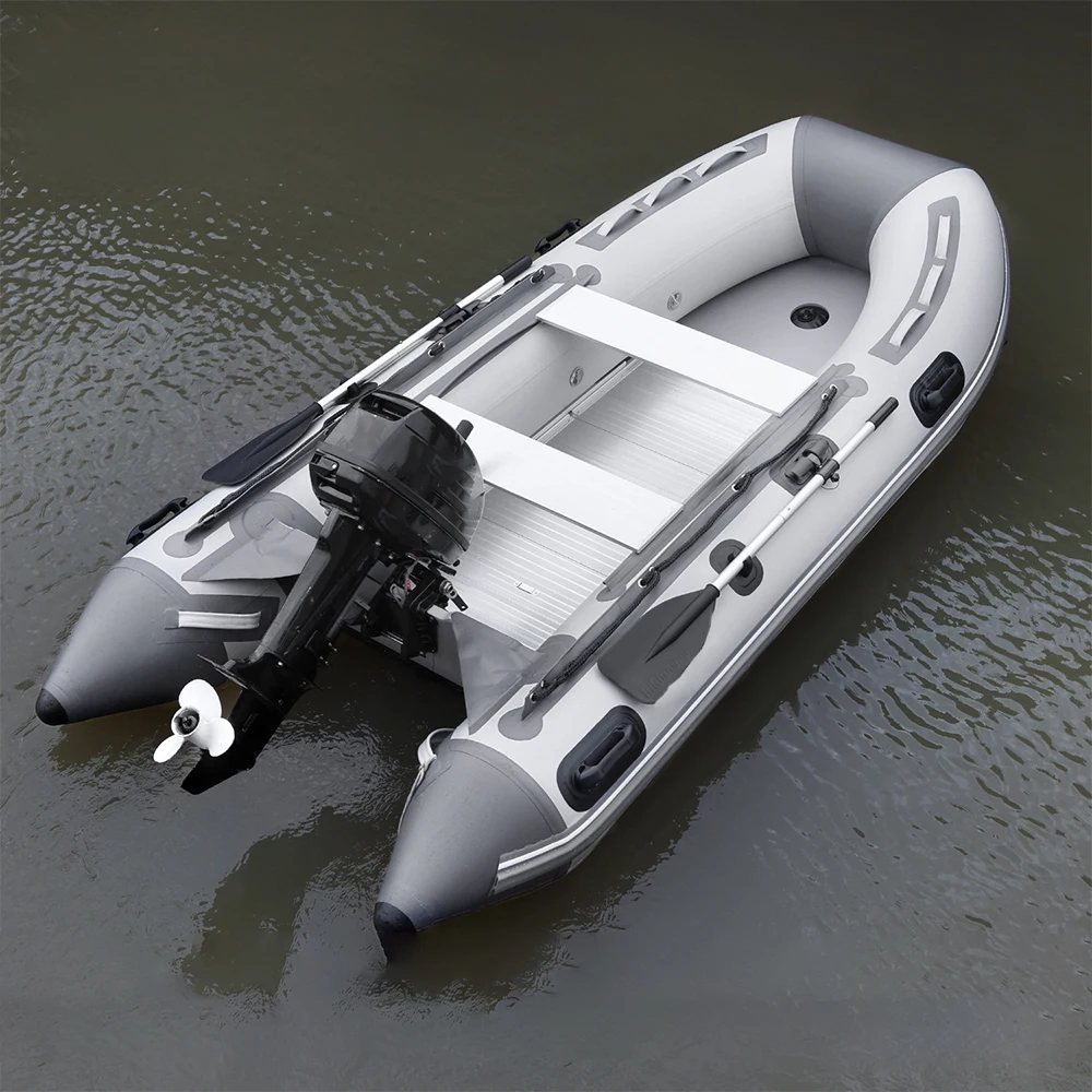 Customize Large Size 430CM Inflatable Rubber Boat Aluminum Floor Luxury ...